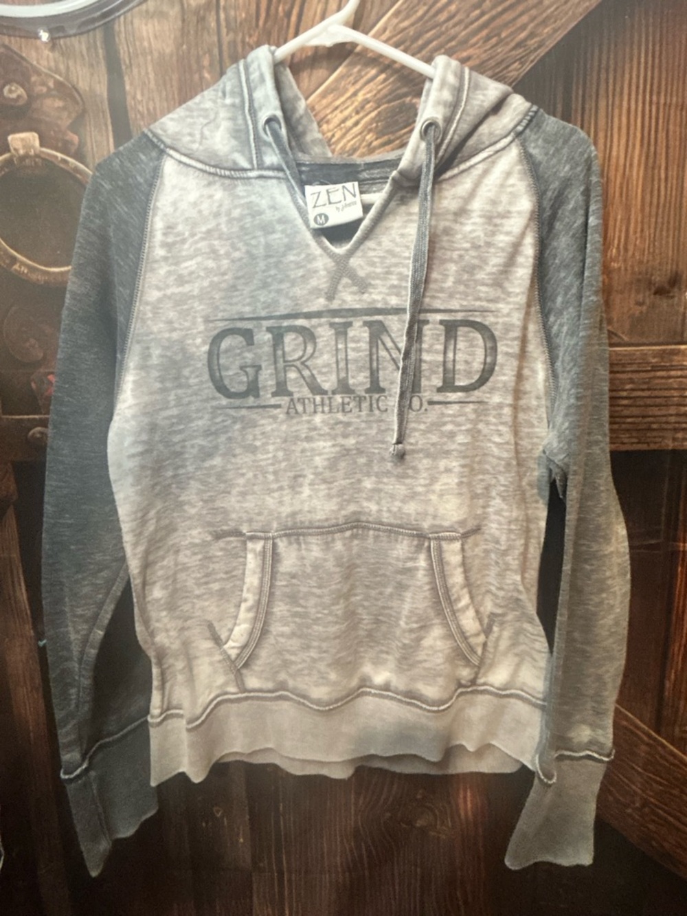 ZEN by America Light Grey Pullover Hoodie with Drawstring